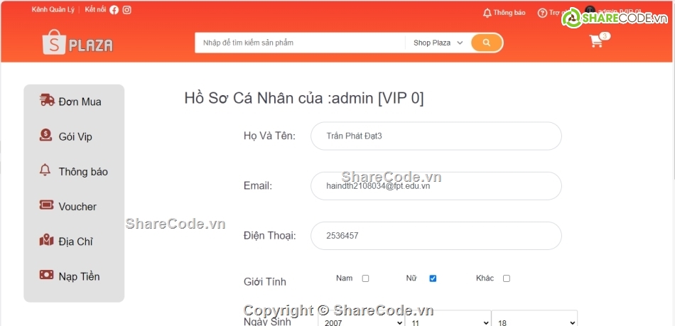 source code,code web,spring mvc,spring boot,thương mại điện tử,shopee